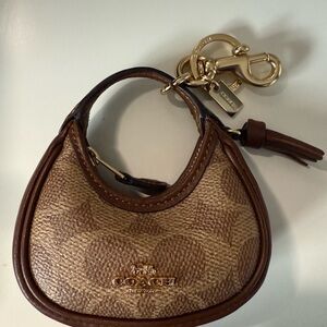 Coach Signature Brown and Tan Mini Bag